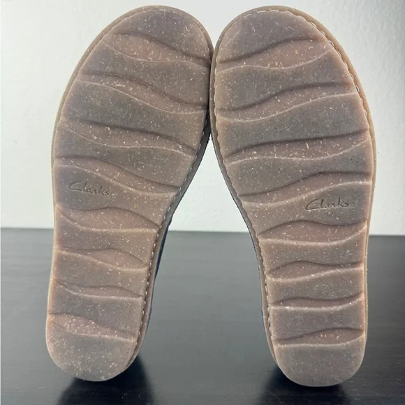 Collection Clarks Tamitha Cattura Leather Womens Navy Blue Zippered Shoes Sz 6.5 - Picture 6 of 8